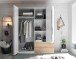 Kleiderschrank >Filberto< in Weiß - 182x210x59cm (BxHxT)