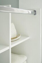 Kleiderschrank >Jill< in Weiß - 100x145x50cm...
