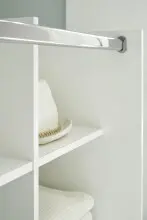 Kleiderschrank >Jill< in Weiß - 100x145x50cm...