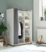 Kleiderschrank >Jill< in Weiß - 100x145x50cm (BxHxT)