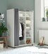 Kleiderschrank >Jill< in Weiß - 100x145x50cm (BxHxT)