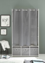 Kleiderschrank >Jill< in Weiß - 100x180x50cm (BxHxT)