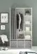 Kleiderschrank >Jill< in Weiß - 100x180x50cm (BxHxT)