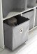 Kleiderschrank >Jill< in Weiß - 100x180x50cm (BxHxT)