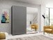 Schwebetürenschrank >Jelena< in Graphit - 215x210x59cm (BxHxT)