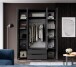 Kleiderschrank >Suzette< in Graphit matt - 160x208x57cm (BxHxT)
