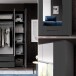 Kleiderschrank >Suzette< in Graphit matt - 160x208x57cm (BxHxT)