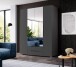 Kleiderschrank >Suzette< in Graphit matt - 160x208x57cm (BxHxT)