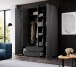 Kleiderschrank >Suzette< in Graphit matt - 160x208x57cm (BxHxT)