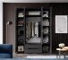 Kleiderschrank >Suzette< in Graphit matt - 160x208x57cm (BxHxT)