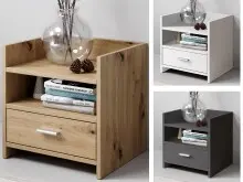Nachtkommode >Canaan< in  - 38x45x35cm (BxHxT)
