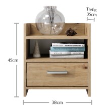 Nachtkommode >Canaan< in  - 38x45x35cm (BxHxT)
