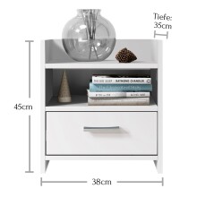 Nachtkommode >Canaan< in  - 38x45x35cm (BxHxT)