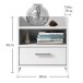 Nachtkommode >Canaan< in  - 38x45x35cm (BxHxT)