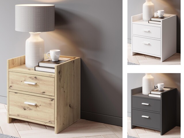 Nachtkommode >Canaan< in  - 38x51x35cm (BxHxT)