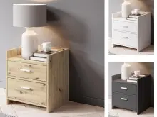 Nachtkommode >Canaan< in  - 38x51x35cm (BxHxT)