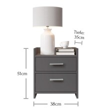 Nachtkommode >Canaan< in  - 38x51x35cm (BxHxT)