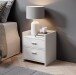 Nachtkommode >Canaan< in Weiß - 38x51x35cm (BxHxT)
