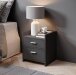 Nachtkommode >Canaan< in Graphit - 38x51x35cm (BxHxT)