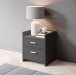 Nachtkommode >Canaan< in Graphit - 38x51x35cm (BxHxT)