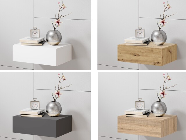 Nachtkommode >Thorben< in  - 42x14x30cm (BxHxT)