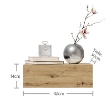 Nachtkommode >Thorben< in  - 42x14x30cm (BxHxT)