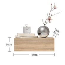 Nachtkommode >Thorben< in  - 42x14x30cm (BxHxT)
