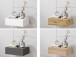 Nachtkommode >Thorben< in  - 42x14x30cm (BxHxT)