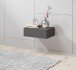 Nachtkommode >Thorben< in Graphit - 42x14x30cm (BxHxT)