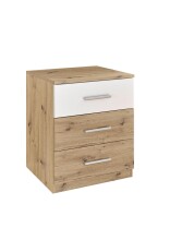 Nachtkommode >Isobel< in Artisan Eiche - 46x56x41cm (BxHxT)