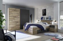 Nachtkommode >Isobel< in Montana Oak - 46x56x41cm (BxHxT)