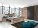 Bett >Isobel< in Montana Oak - 145x97x205cm (BxHxT)