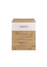 Bettanlage >Isobel< in Artisan Eiche - 185x97x205cm (BxHxT)