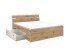 Bettanlage >Isobel< in Artisan Eiche - 185x97x205cm (BxHxT)