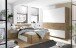 Bettanlage >Isobel< in Artisan Eiche - 185x97x205cm (BxHxT)