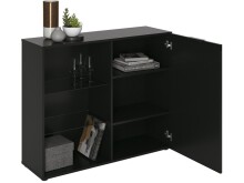 Kommode >Domenico< in Schwarz Perl - 100x81x32cm (BxHxT)