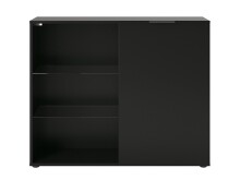 Kommode >Domenico< in Schwarz Perl - 100x81x32cm (BxHxT)