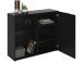 Kommode >Domenico< in Schwarz Perl - 100x81x32cm (BxHxT)