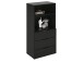 Kommode >Domenico< in Schwarz Perl - 50x101x32cm (BxHxT)