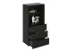 Kommode >Domenico< in Schwarz Perl - 50x101x32cm (BxHxT)