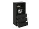 Kommode >Domenico< in Schwarz Perl - 50x101x32cm (BxHxT)