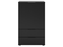Kommode >Domenico< in Schwarz Perl - 50x81x32cm (BxHxT)