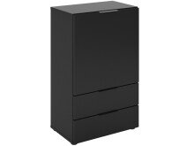 Kommode >Domenico< in Schwarz Perl - 50x81x32cm (BxHxT)