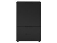 Kommode >Domenico< in Schwarz Perl - 50x81x32cm (BxHxT)