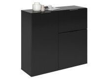 Kommode >Domenico< in Schwarz Perl - 90x80x32cm...