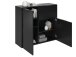 Kommode >Domenico< in Schwarz Perl - 90x80x32cm (BxHxT)
