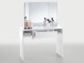 Schminktisch >Sally< in Weiß Edelglanz - 100x137,5x44cm (BxHxT)