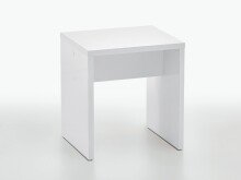 Hocker >Sally< in Weiß Edelglanz - 40x44x35cm...