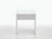 Hocker >Sally< in Weiß Edelglanz - 40x44x35cm (BxHxT)