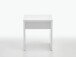 Hocker >Sally< in Weiß Edelglanz - 40x44x35cm (BxHxT)
